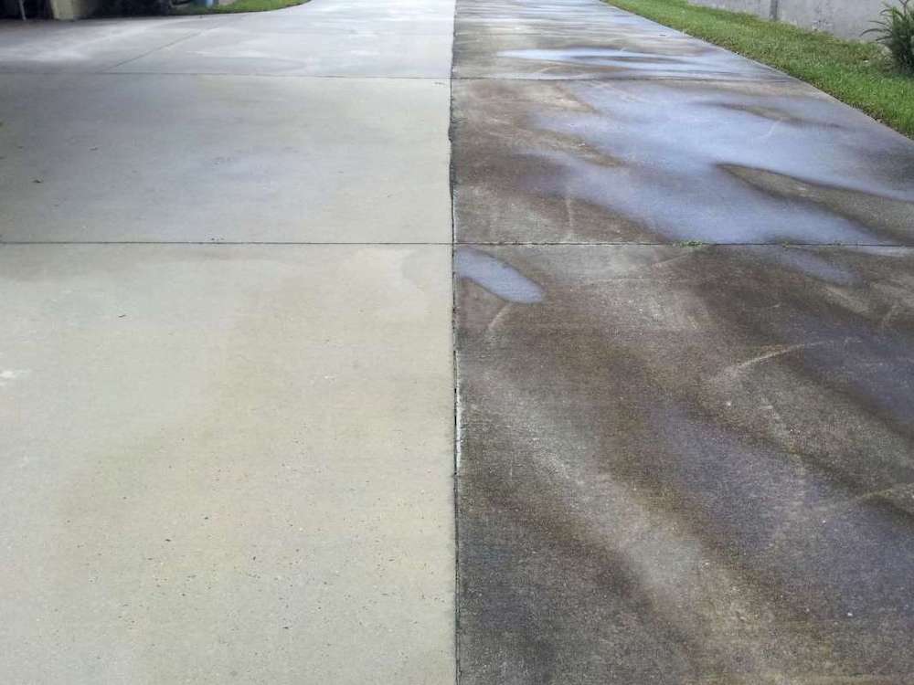 ECO FRIENDLY STEEMERS | Orlando FL Carpet Cleaning | Central Florida Steam Cleaners | pressure washed concrete driveway
